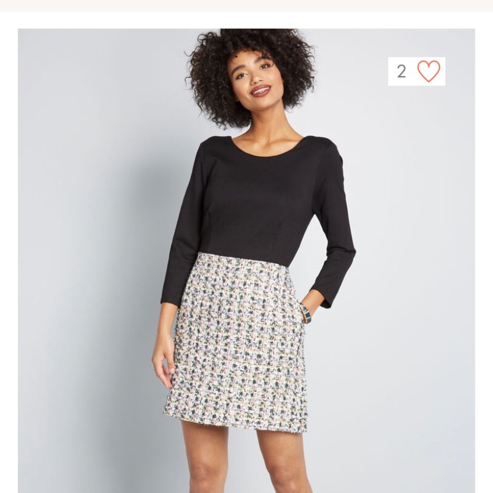 ModCloth Hutch Absolute Intrigue Twofer Dress